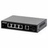 Intellinet 5-portowy gigabitowy przełącznik Ethernet PoE+ z portem SFP o budżecie mocy 91 W