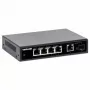 Intellinet 5-portowy gigabitowy przełącznik Ethernet PoE+ z portem SFP o budżecie mocy 91 W