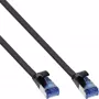 InLine Patch kabel płaski, U/FTP, Cat.6A, TPE bezhalogenowy, czarny, 20m