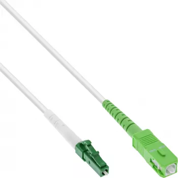 InLine Fiber Optical Simplex kabel, FTTH, LC/APC8° to SC/APC8° 9/125µm OS2 15m