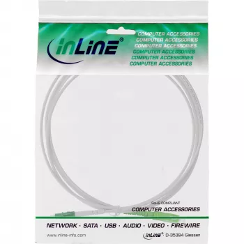 InLine Fiber Optical Simplex kabel, FTTH, LC/APC8° to SC/APC8° 9/125µm OS2 15m
