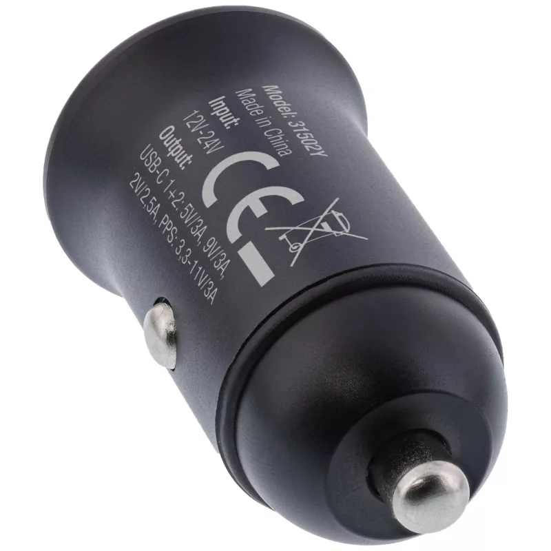 InLine samochodowy zasilacz USB z Power Delivery, 2x USB-C, czarny