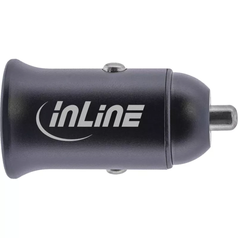 InLine samochodowy zasilacz USB z Power Delivery, 2x USB-C, czarny