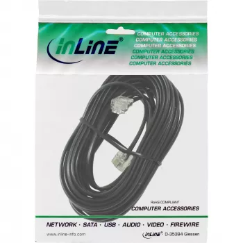 InLine Modular kabel RJ11 męski / męski 6P4C 10m