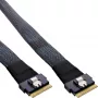 Kabel InLine cienki SAS, SFF-8654 8X na SFF-8654 8X, 48 Gb/s, 0,75 m