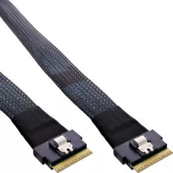 Kabel InLine cienki SAS, SFF-8654 8X na SFF-8654 8X, 48 Gb/s, 1m