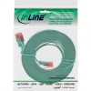 InLine Płaski ultracienki kabel krosowy U/UTP Kat.6 Gotowy do Gigabit Ethernet zielony 3m