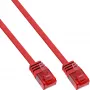 InLine płaski Ultraslim Patch kabel U/UTP Cat.6 Gigabit ready czerwony 5 m