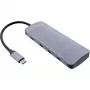 InLine USB 3.2 Gen.2 Hub, 4x USB-C + 3x USB-A, PD 100W, aluminium, szary