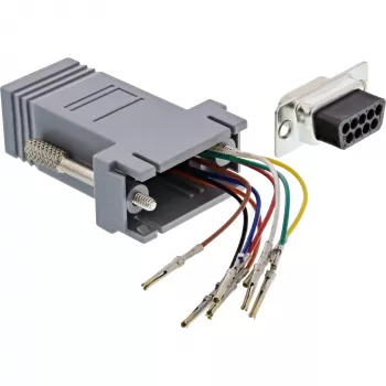Adapter InLine 9-pin Sub-D żeński do RJ45 żeński 68889B InLine
