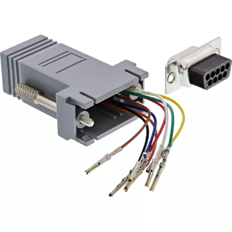 Adapter InLine 9-pin Sub-D żeński do RJ45 żeński 68889B InLine
