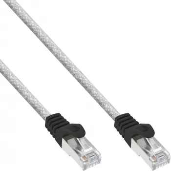 InLine Patch kabel SF/UTP Cat.5e przezroczysty 25 m