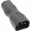 InLine Zasilacz Adapter IEC 60320 C14 / C13, 3-bolcowy, urządzenia chłodnicze