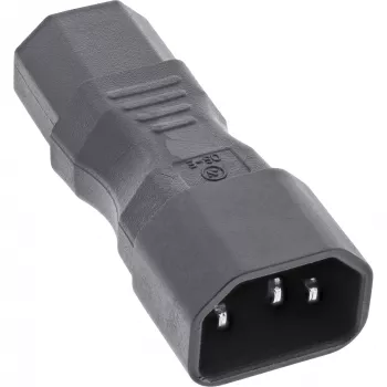 InLine Zasilacz Adapter IEC 60320 C14 / C13, 3-bolcowy, urządzenia chłodnicze