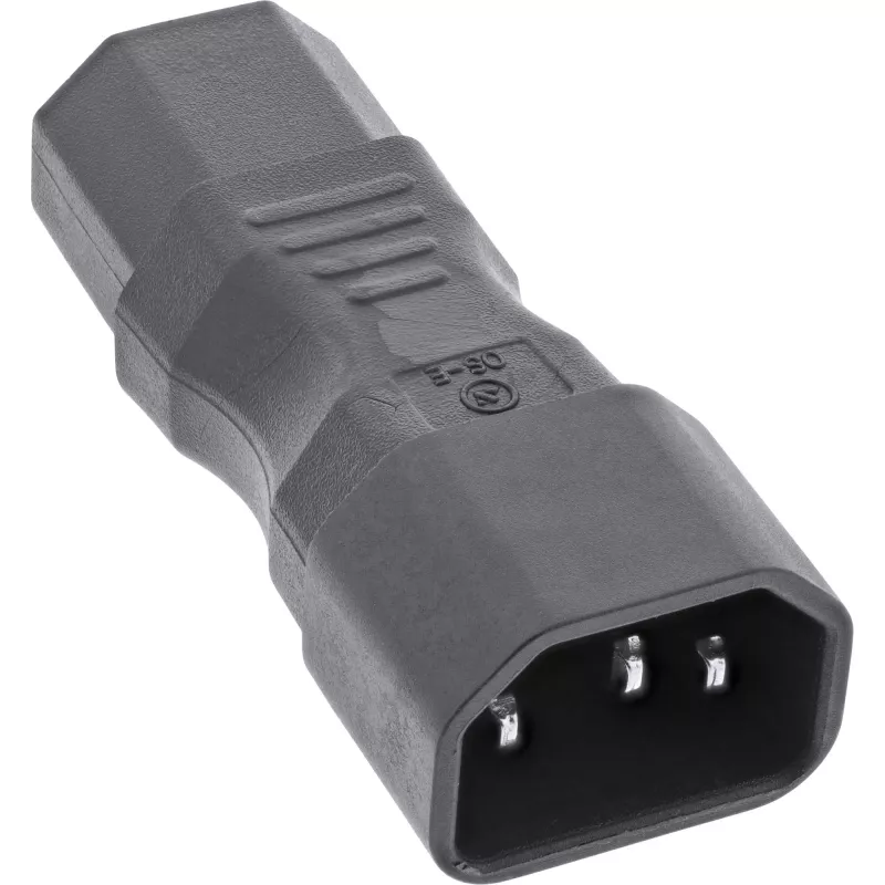 InLine Zasilacz Adapter IEC 60320 C14 / C13, 3-bolcowy, urządzenia chłodnicze