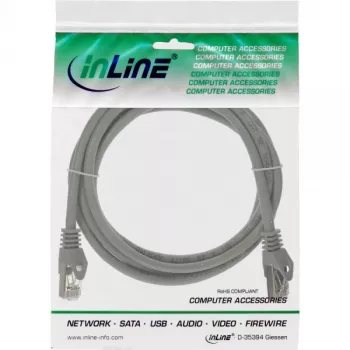 Kabel krosowy InLine F/UTP kat.5e szary 1,5 m