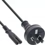 Kabel zasilający InLine, wtyczka Australia na wtyczkę Euro8, czarny, 1,8 m