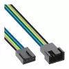 Przedłużacz kabla wentylatora InLine 4-pin Molex męski/żeński 0,30 m