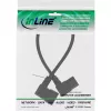 Kabel zasilający InLine C13 / C14, czarny, kątowy, 5 m
