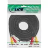 InLine AV kabel 3x RCA męski / męski 3m, 3 x RCA, 3 m, Czarny
