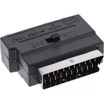 Adapter InLine Scart, męski SCART / 3x RCA i S-VHS, wejście/wyjście wideo