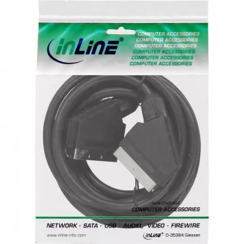 Kabel wideo InLine Scart męski/męski 3 m
