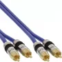 InLine Premium RCA Audio kabel 2x RCA male / male pozłacany 20m