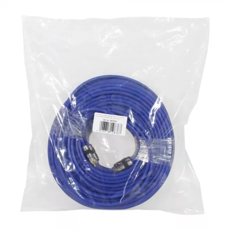 Kabel audio InLine Premium RCA 2x RCA męski / męski pozłacany 15m