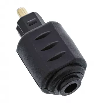 Sprzęgacz audio optyczny 3.5mm żeński / Toslink męski InLine 89907