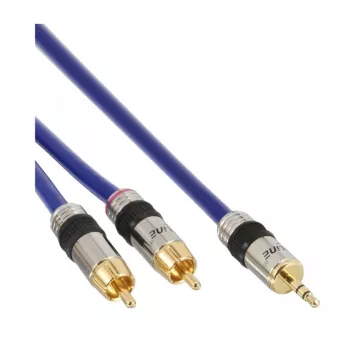 InLine Audio kabel Premium 2x RCA męski / 3,5 mm męski pozłacany 5 m