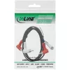 Kabel audio InLine 2x RCA M/M kątowy 1,2 m czarny 89929 Intos