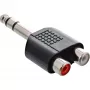 Audio Adapter 6.3mm Stereo male / 2x RCA female InLine 99323