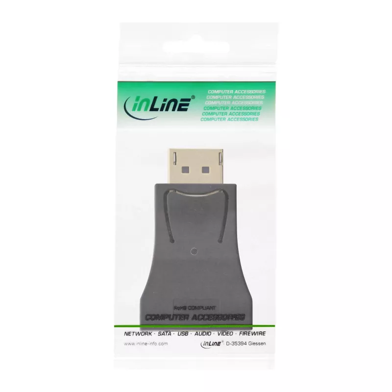 Konwerter DisplayPort InLine, wtyk DisplayPort / gniazdo VGA, FullHD/60Hz