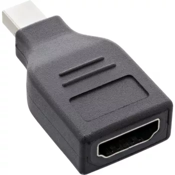 Konwerter InLine DisplayPort, mini DisplayPort męski / HDMI żeński, FullHD/60Hz