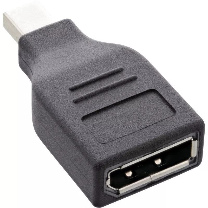 Adapter InLine DisplayPort, mini DisplayPort męski / DisplayPort żeński, 4K/60Hz