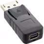 Adapter InLine DisplayPort, DisplayPort męski / mini DisplayPort żeński, 4K/60Hz