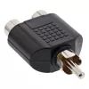 InLine adapter audio RCA męski / 2x RCA żeński 99310