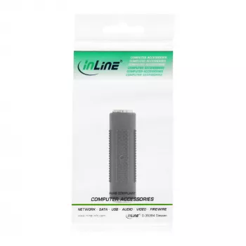 Adapter audio InLine 3,5 mm żeński/żeński stereo 99306