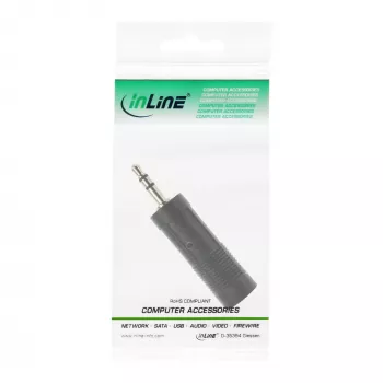 InLine Adapter Audio 3,5 mm męski / 6,3 mm żeński stereo