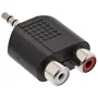 Adapter Audio 3.5mm męski / 2x RCA Stereo żeński InLine 99302
