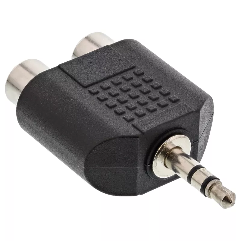 Adapter Audio 3.5mm męski / 2x RCA Stereo żeński InLine 99302