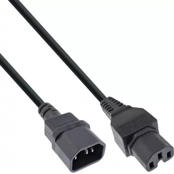 InLine 35 szt. Bulk-Pack Przedłużacz zasilania C15 na gniazdo C14