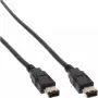 Kabel FireWire 400 InLine 34010 10m Męski/Męski Czarny