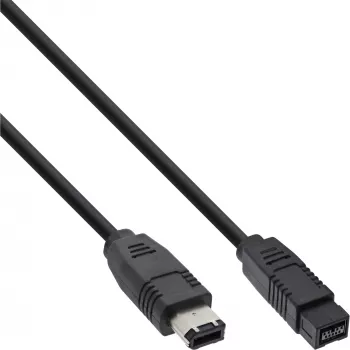 Kabel FireWire 400 na 800 InLine 36905 5m męski/męski czarny