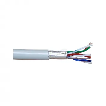 Kabel krosowy InLine F/UTP Kat.5e AWG26 CCA PVC szary 100 m