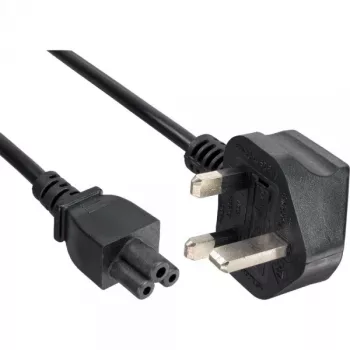 Kabel zasilający InLine do notebooka, wtyczka UK 3-pin, złącze, 2 m