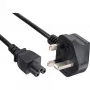 Kabel zasilający InLine do notebooka, wtyczka UK 3-pin, złącze, 2 m