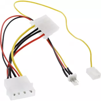 adapter kablowya wentylatora InLine 12 V / 7 V z sygnałem prędkości InLine 33007T