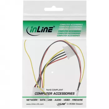 adapter kablowya wentylatora InLine 12 V / 7 V z sygnałem prędkości InLine 33007T