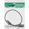 InLine cienki Patch kabel, U/UTP, Kat.6, czarny, 0,3 m